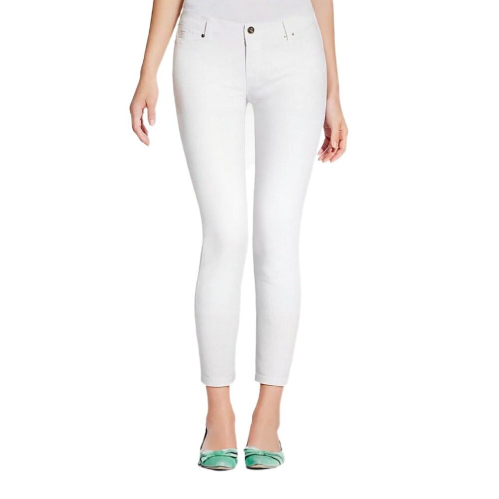 Kate Spade Broome Street Women’s White Capri Jeans Size 26 Slim Fit Stretch